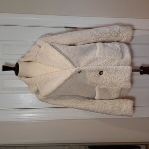 ATM Anthony Thomas Melillo Cream  Teddy Jacket Size XS